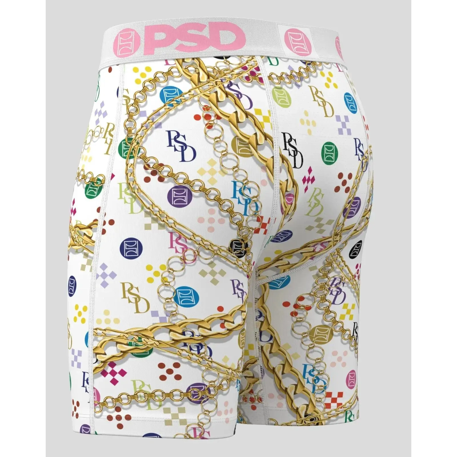 PSD Men's Multicolor Luxe Wht Boxer Briefs Small Underwear - 224180023-MUL-S