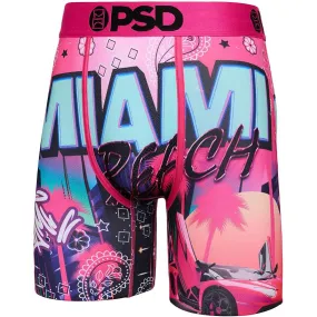 PSD Men's Multicolor Miami Beach Boxer Briefs Small Underwear - 124180048-MUL-S