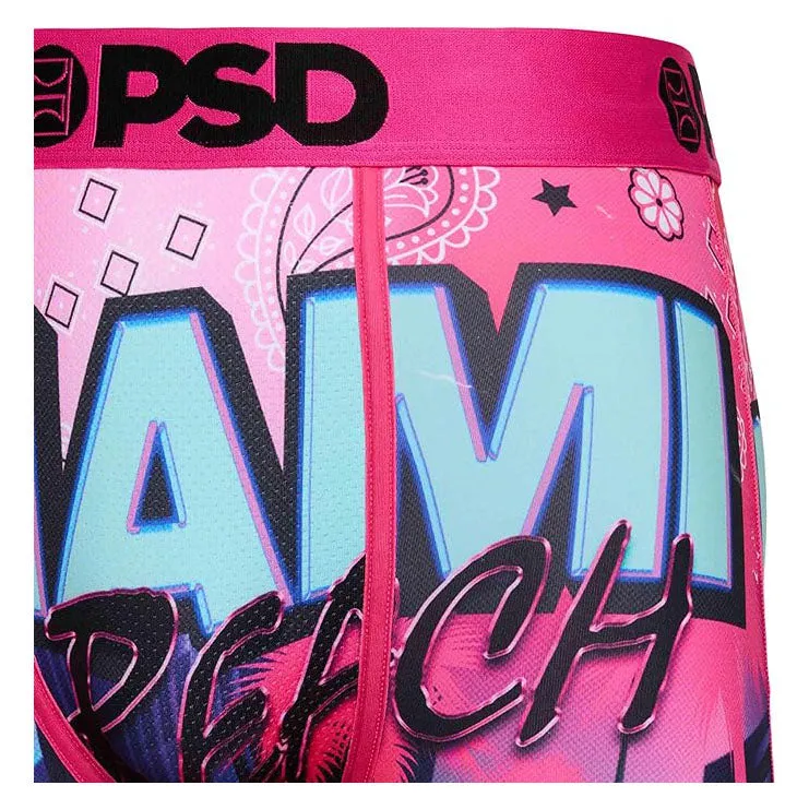 PSD Men's Multicolor Miami Beach Boxer Briefs Small Underwear - 124180048-MUL-S