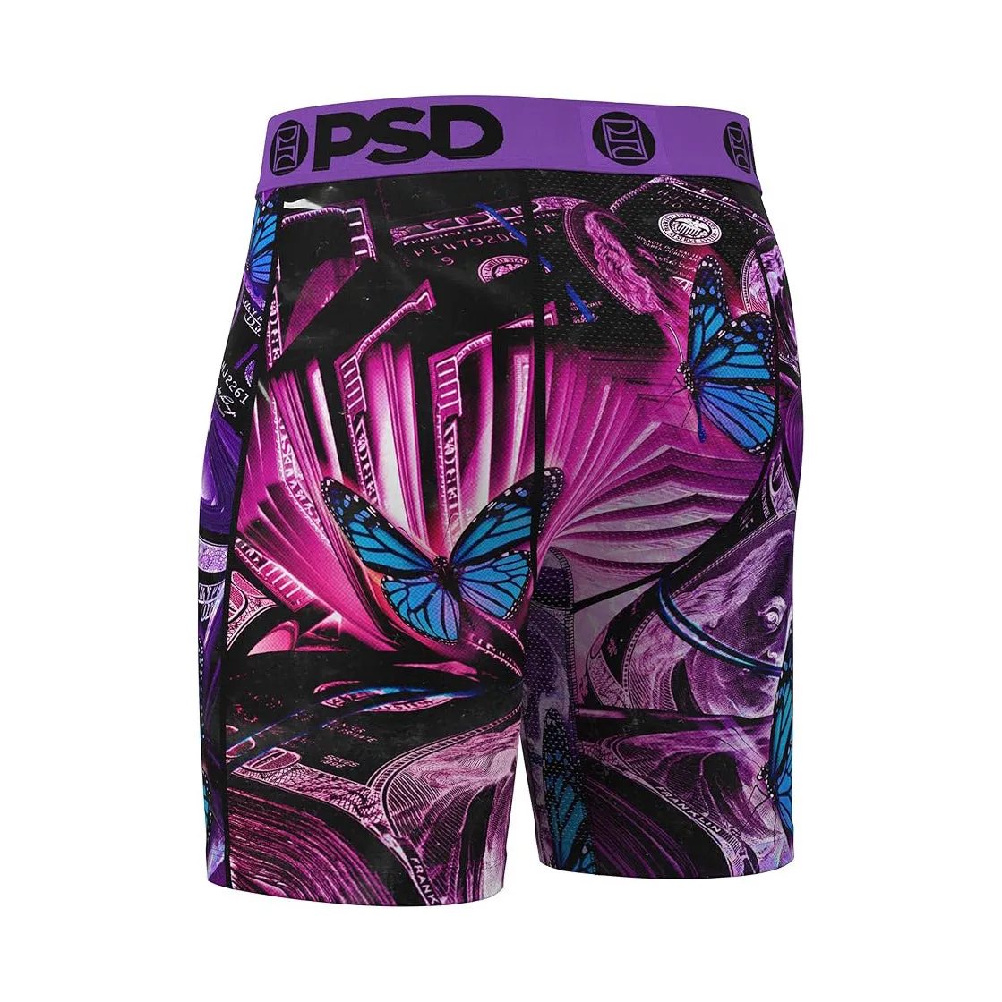 PSD Men's Multicolor Money Flys Boxer Briefs Small Underwear - 324180045-MUL-S