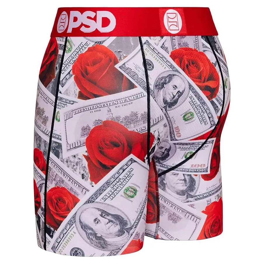 PSD Men's Multicolor Money Print Boxer Briefs Extra Large Underwear (Knit) - 324180192-MUL-XL