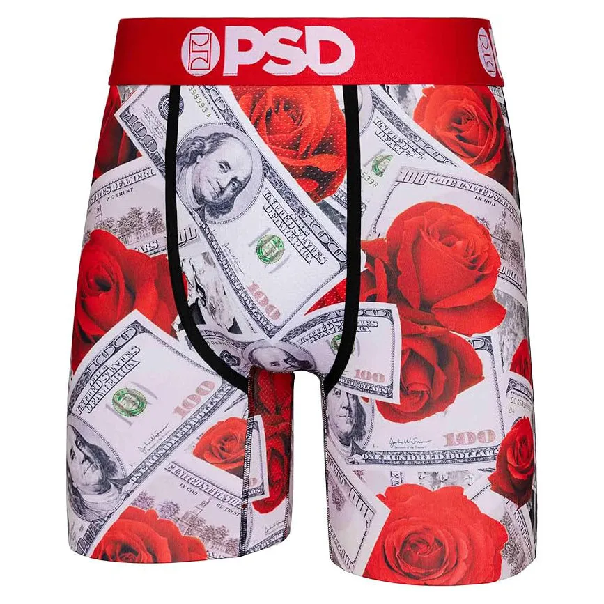 PSD Men's Multicolor Money Print Boxer Briefs Extra Large Underwear (Knit) - 324180192-MUL-XL