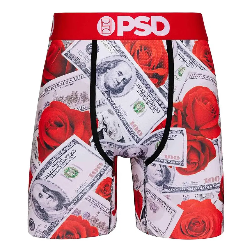 PSD Men's Multicolor Money Print Boxer Briefs Extra Large Underwear (Knit) - 324180192-MUL-XL