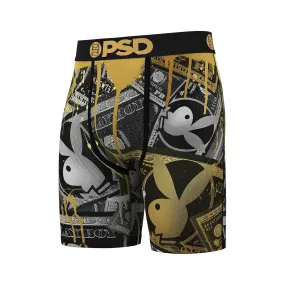 PSD Men's Multicolor Playboy Money Boxer Briefs Extra Large Underwear - 324180007-MUL-XL
