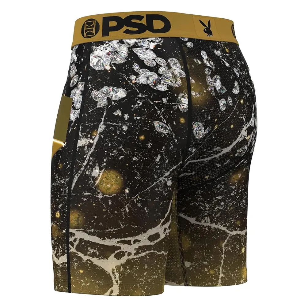 PSD Men's Multicolor Solid Gold Boxer Briefs Large Underwear - 224180101-MUL-L