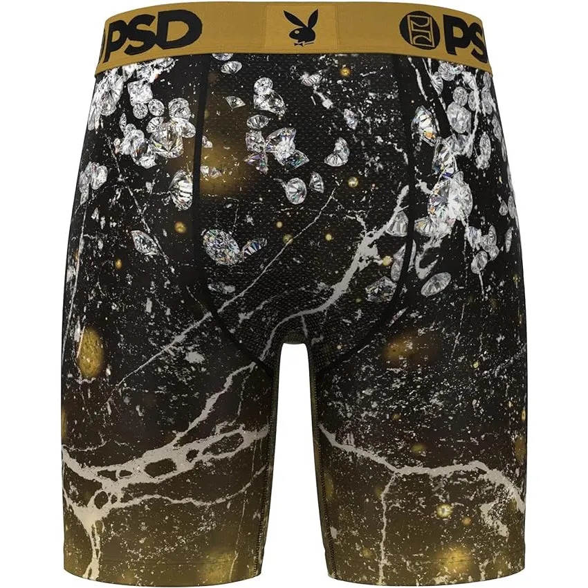 PSD Men's Multicolor Solid Gold Boxer Briefs Large Underwear - 224180101-MUL-L