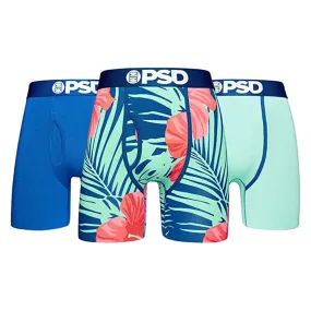PSD Men's Multicolor Tropical Modal 3 Pack Boxer Briefs Underwear - 322180113-MUL