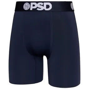 PSD Men's Navy Moisture-Wicking Fabric Sld Boxer Brief X-Large Underwear - 423180228-NVY-XL