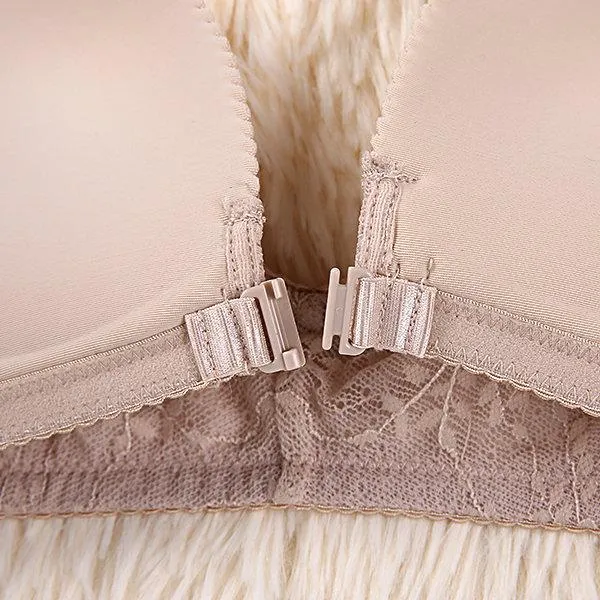 Push Up Gather Front Closure Wireless Seamless Bras