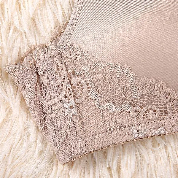 Push Up Gather Front Closure Wireless Seamless Bras