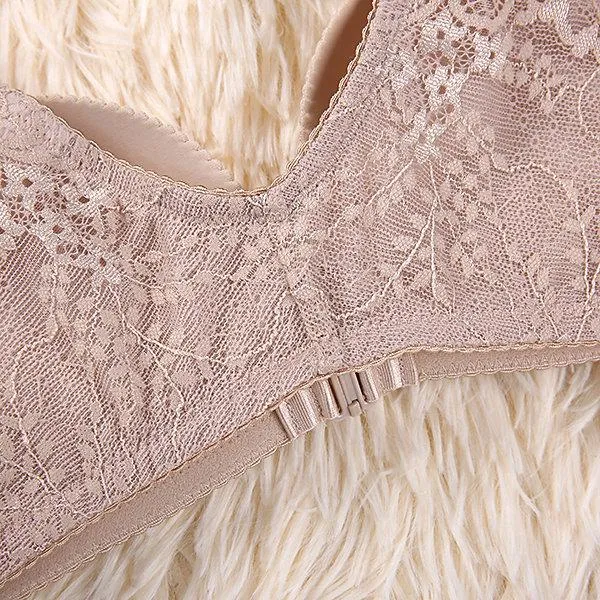 Push Up Gather Front Closure Wireless Seamless Bras