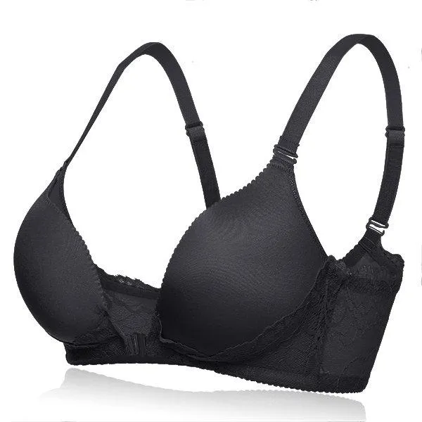Push Up Gather Front Closure Wireless Seamless Bras