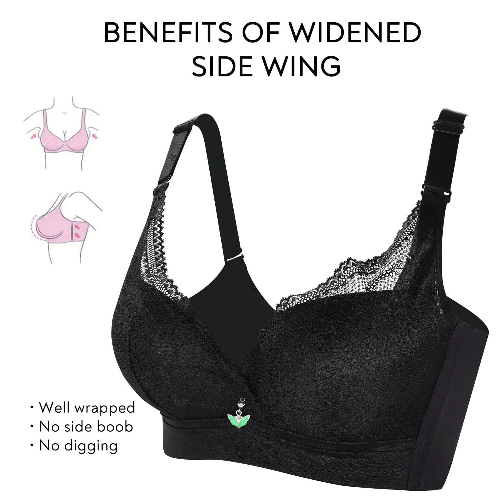 "Redefines Comfort" Push up Underwire Lace Bralette