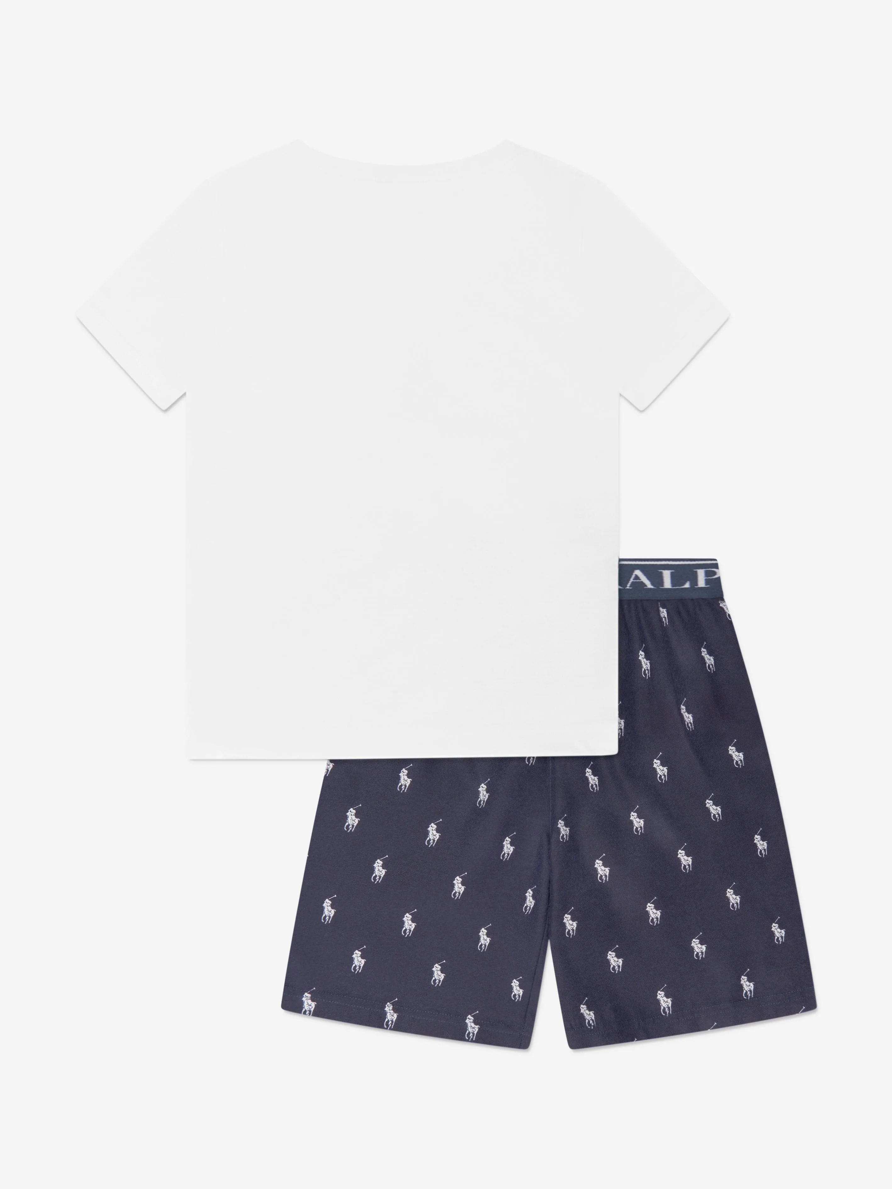Ralph Lauren Boys T-Shirt And Shorts Pyjama Set in Navy