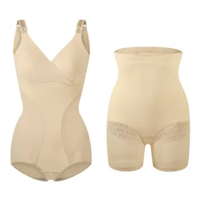 RELAX Shaping Duo: Bodysuit & High-Waist Shaping Shorts - Bare