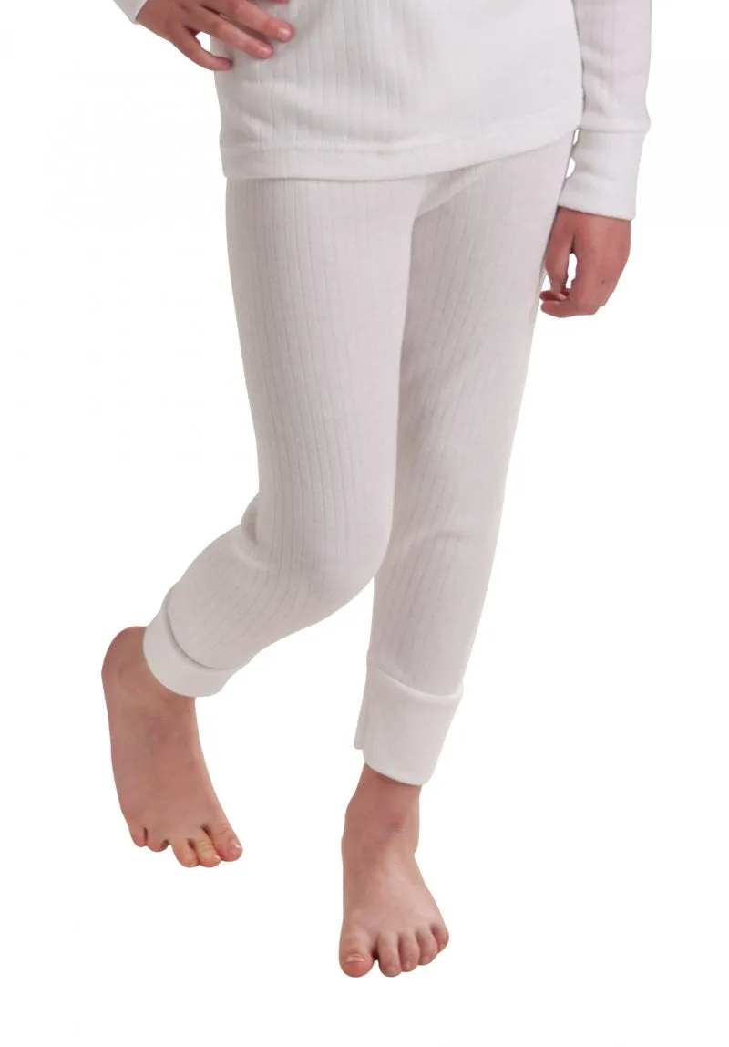 RP Collections® Girls Extra Warm British Made Thermal Underwear Long Pants