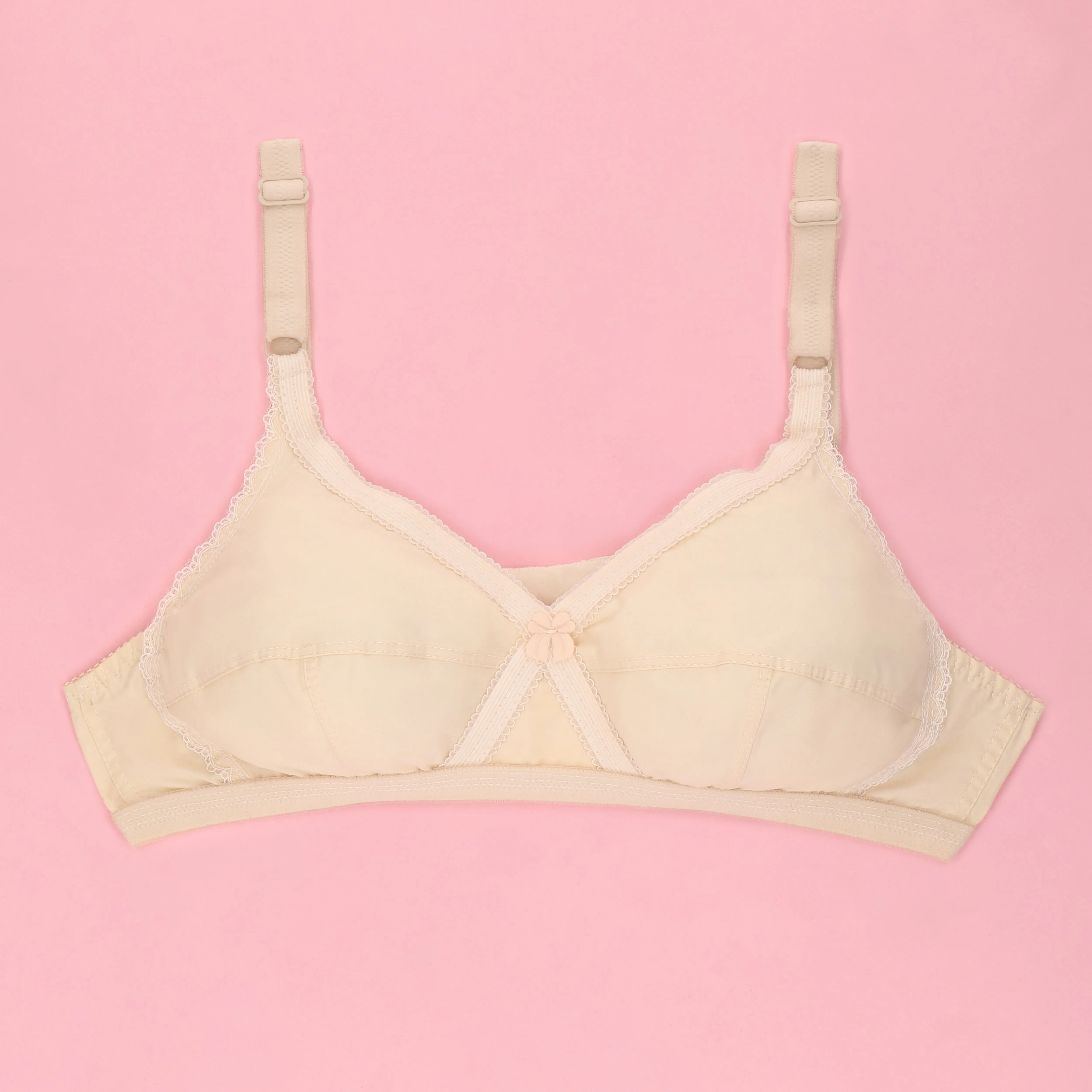 Sajiero Cross Ample Casual Non Padded Wireless Bra