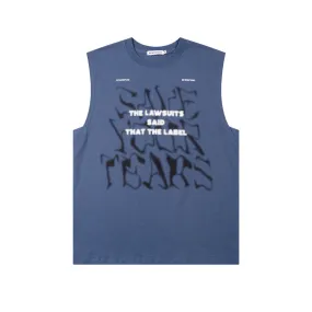 Save Your Tears Print Tank Top