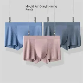 Seamless Breathable Modal Spandex Men's Boxer Briefs Underwear