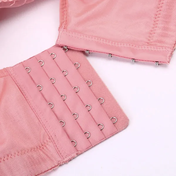 Sexy Deep Plunge Wireless Soft Gather Lightly Lined Fibroin Bras