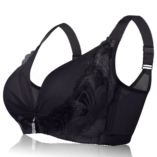 Sexy Deep Plunge Wireless Soft Gather Lightly Lined Fibroin Bras