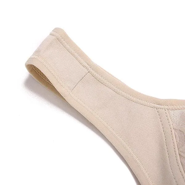 Sexy Front Zipper Wireless Full Coverage Breathable Vest Bras