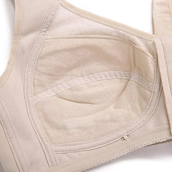 Sexy Front Zipper Wireless Full Coverage Breathable Vest Bras