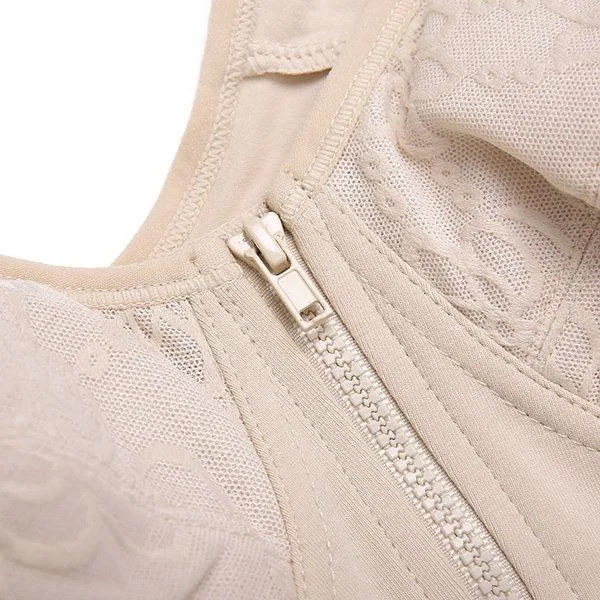 Sexy Front Zipper Wireless Full Coverage Breathable Vest Bras