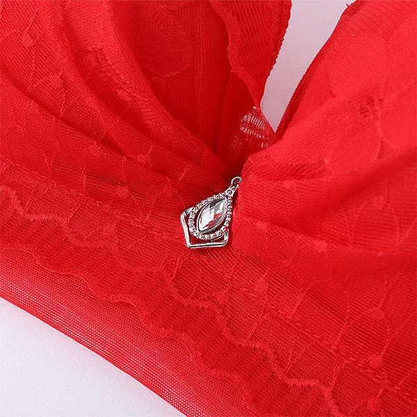 Sexy Lace-trim Wireless Gather Adjustable Soft Bras