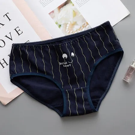 Sexy Panties Women Underwear Printed Cotton Briefs Calcinha Lingeries Pink Panty Lace Shorts Underpant Lady String Girls Female