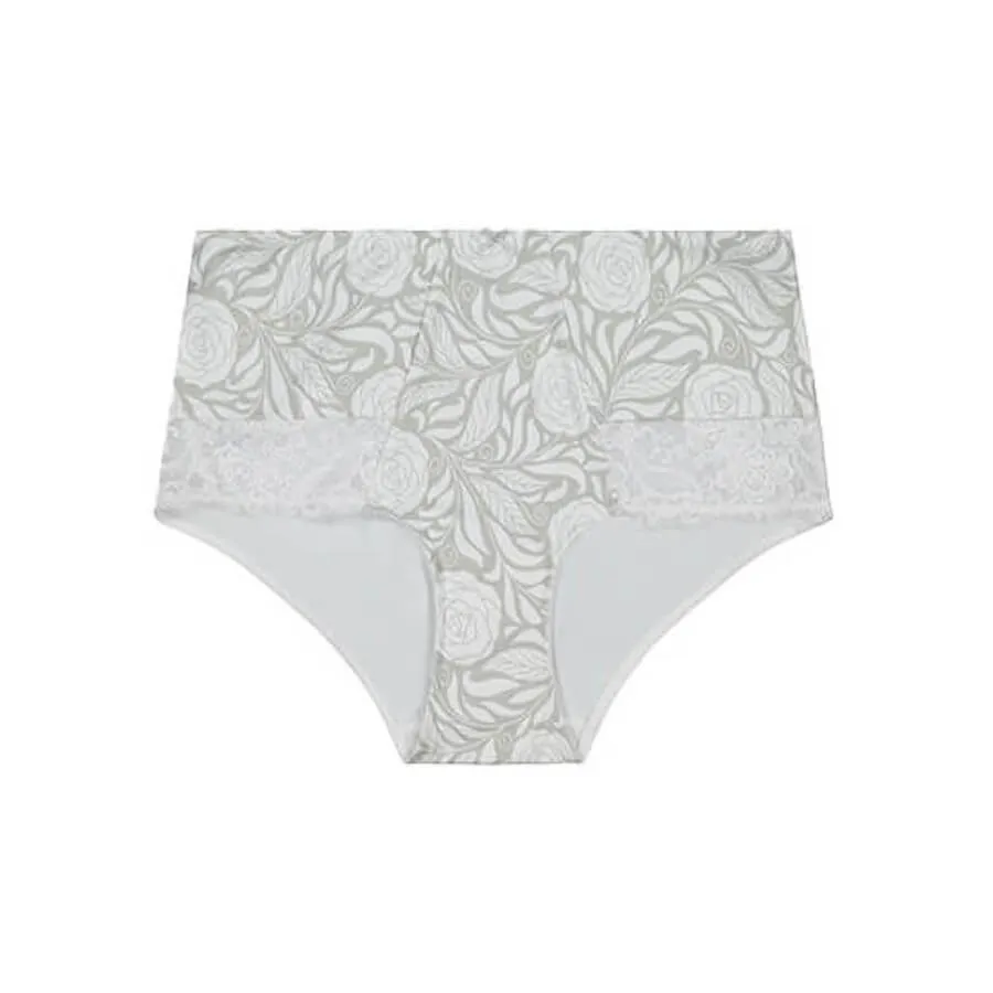 Signature Print Full Brief - White Ice Rose