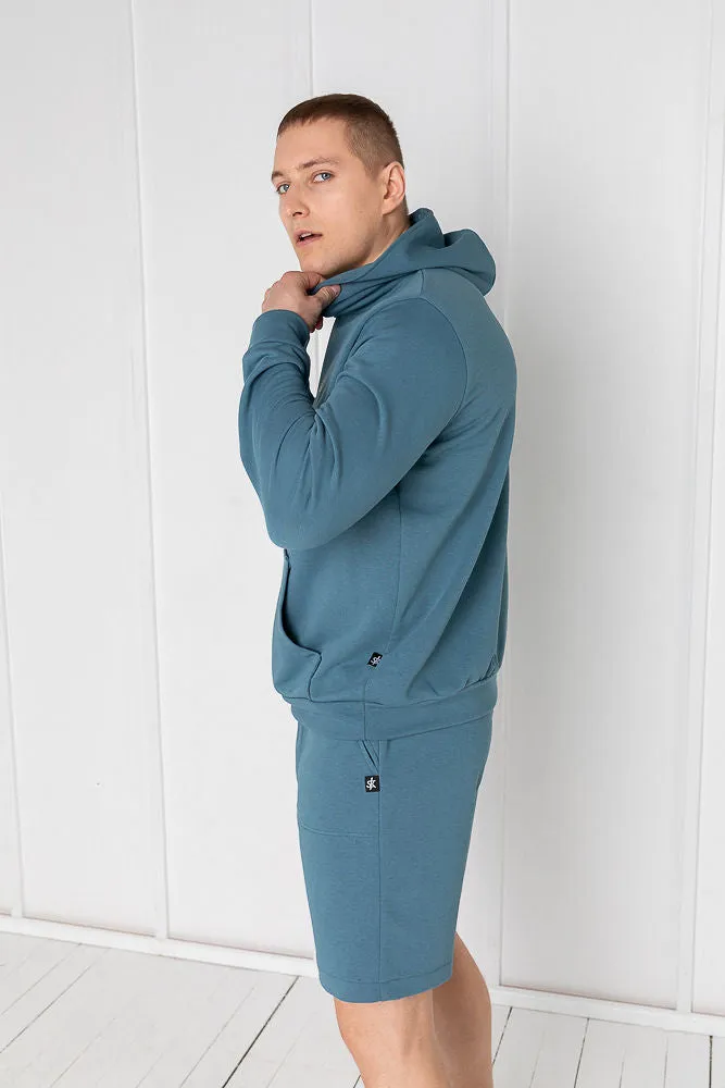 Sofa Killer men lounge wear with shorts blue Stone
