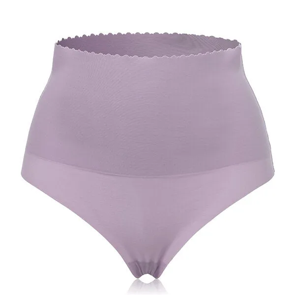 Soft Slim Ultra Elastic Waist Control Briefs High Waist Abdomen Shaping Thong Panties