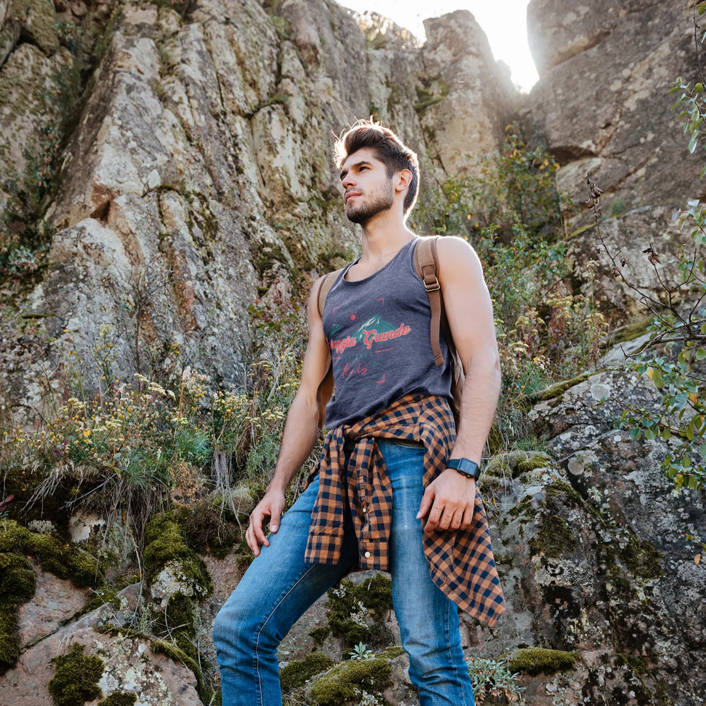 Spiaggia Grande Men’s premium tank top
