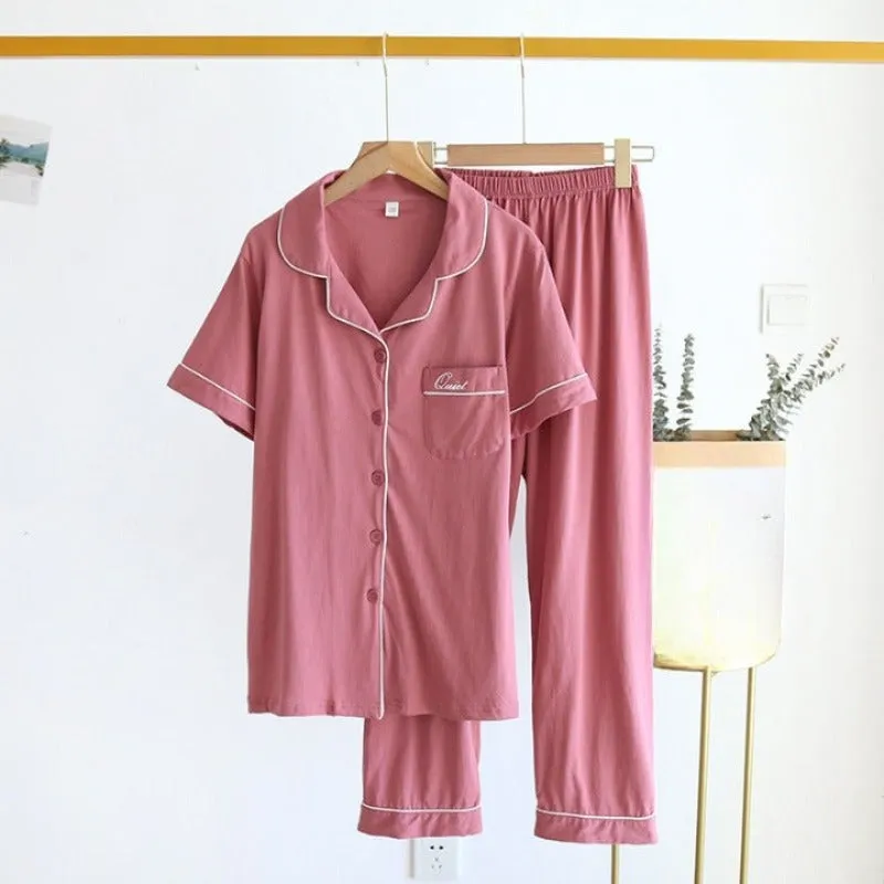 Summer Couple Pajamas Two-Piece