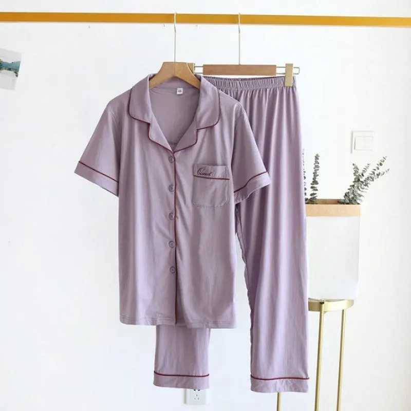 Summer Couple Pajamas Two-Piece
