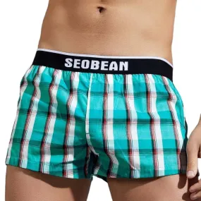 Teal Boxer with Elastic Waistband