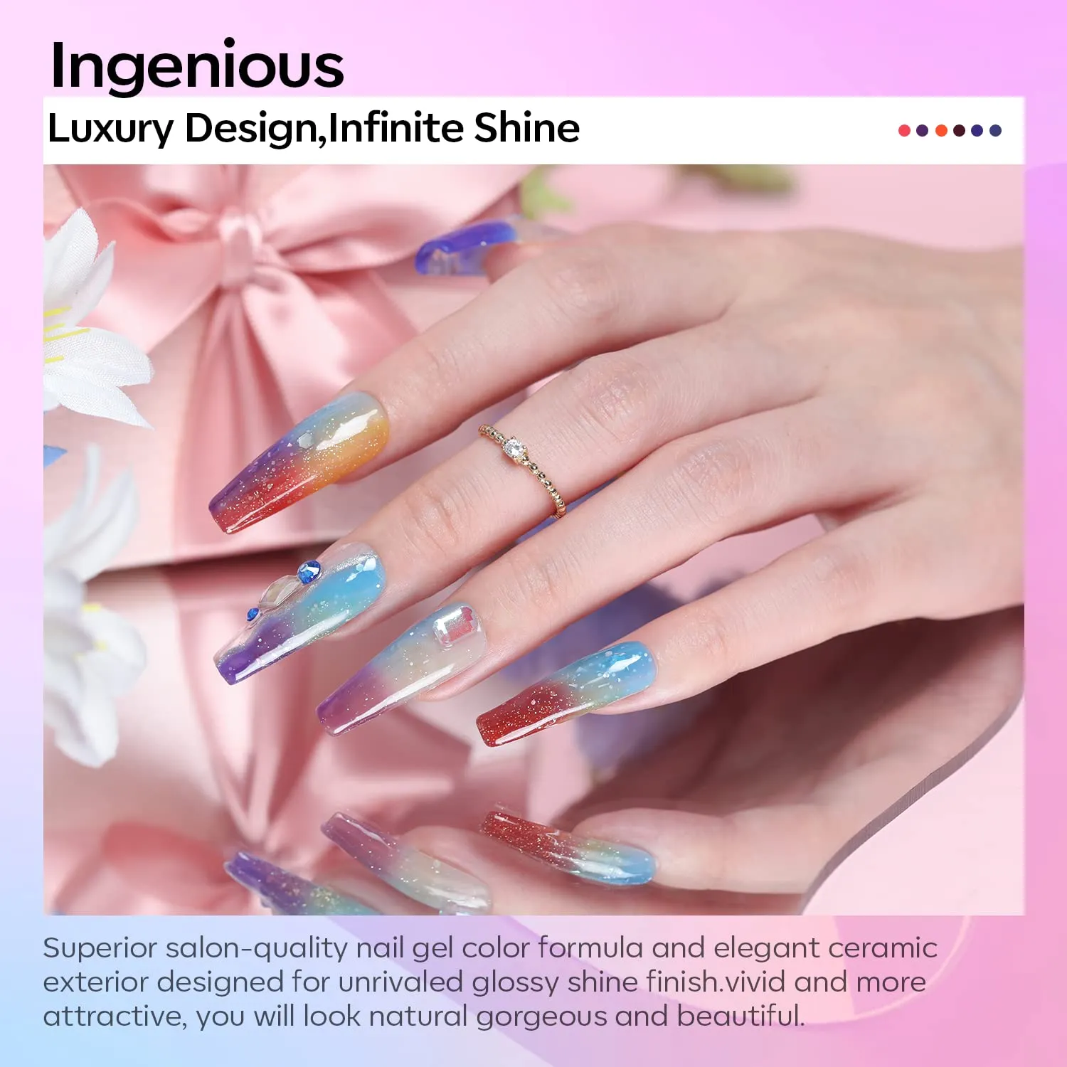 The Mystery of the Galaxy - 6 Colors Gel Nail Polish Kit