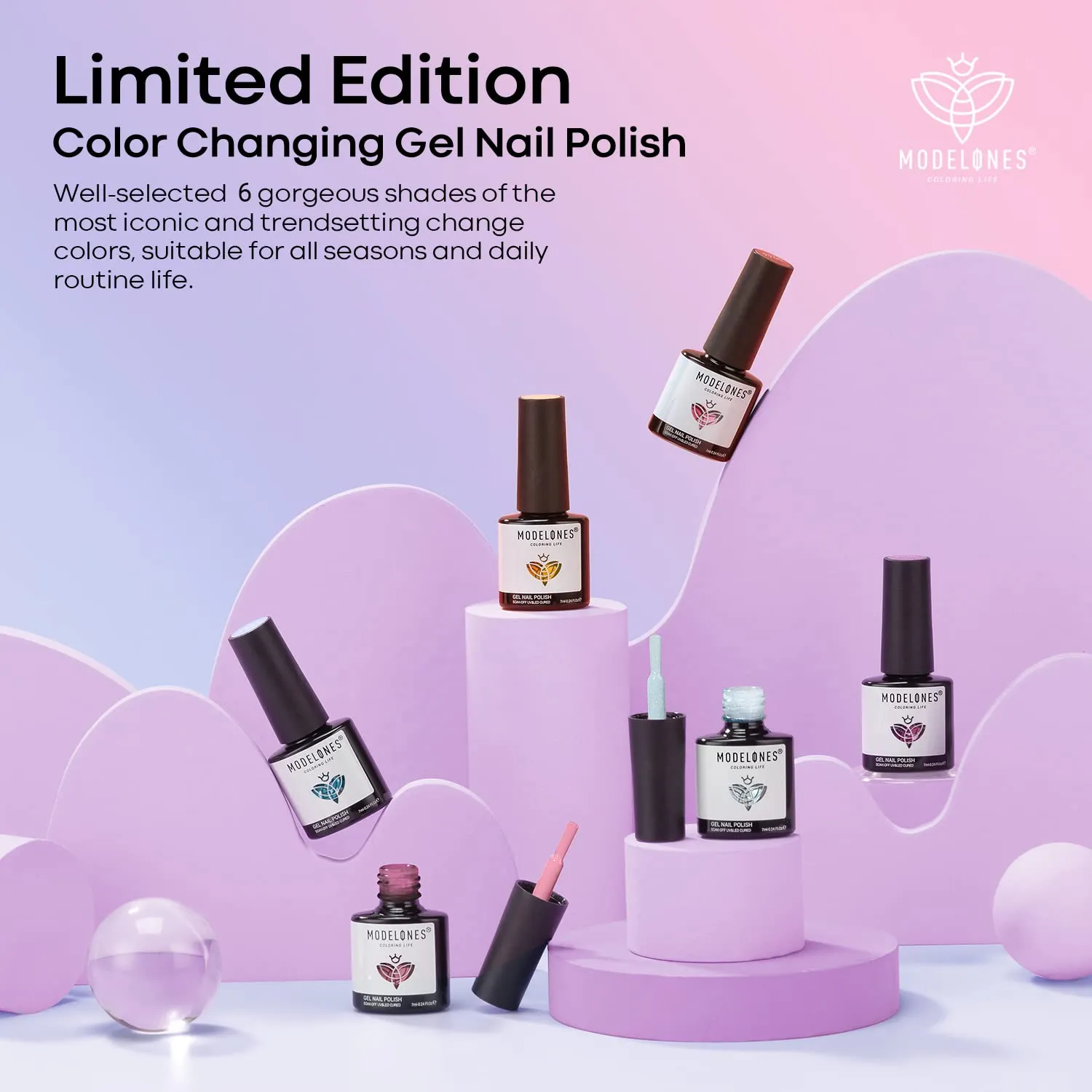 The Mystery of the Galaxy - 6 Colors Gel Nail Polish Kit