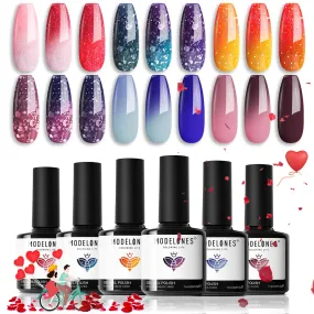 The Mystery of the Galaxy - 6 Colors Gel Nail Polish Kit