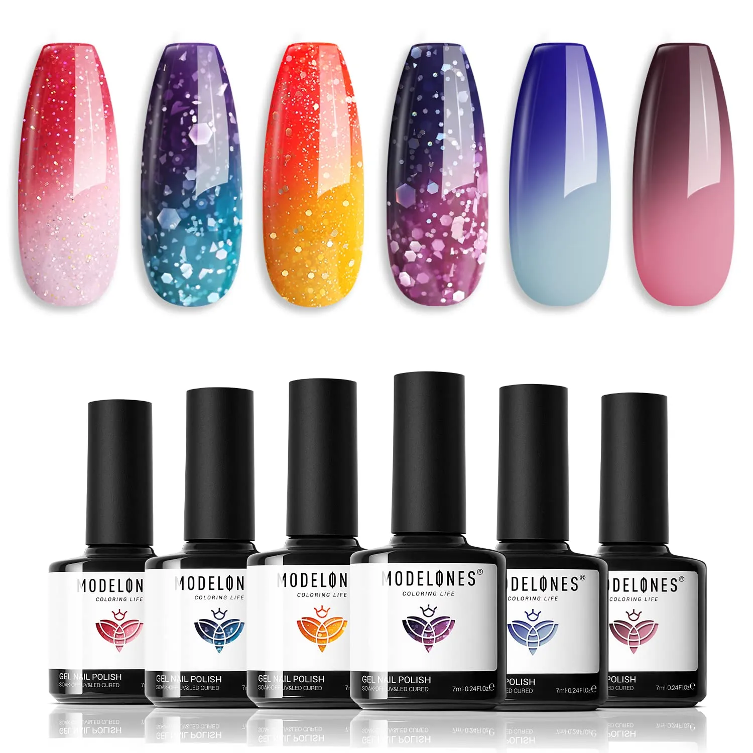 The Mystery of the Galaxy - 6 Colors Gel Nail Polish Kit
