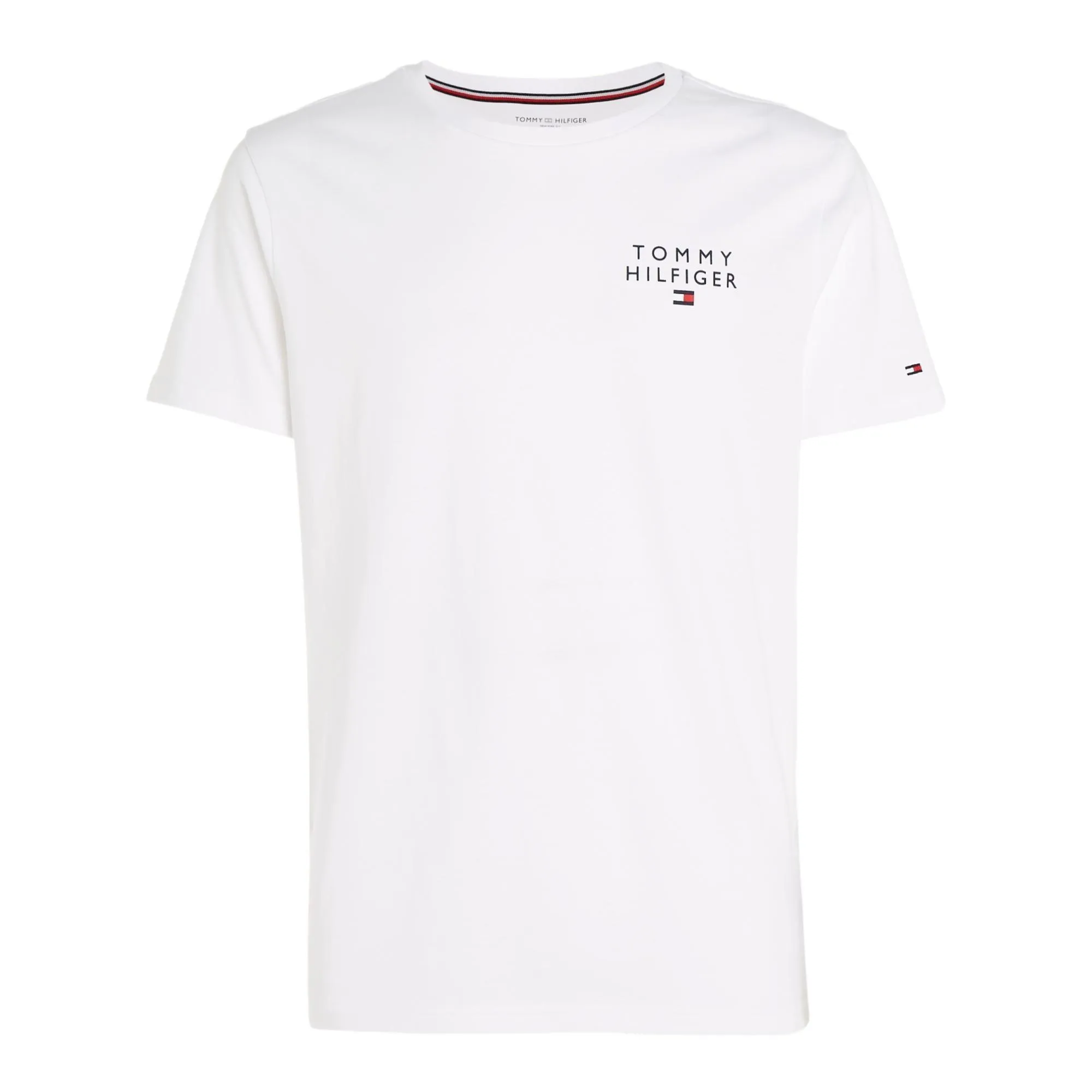 Tommy Hilfiger Men's Logo Short Sleeve T-Shirt - White