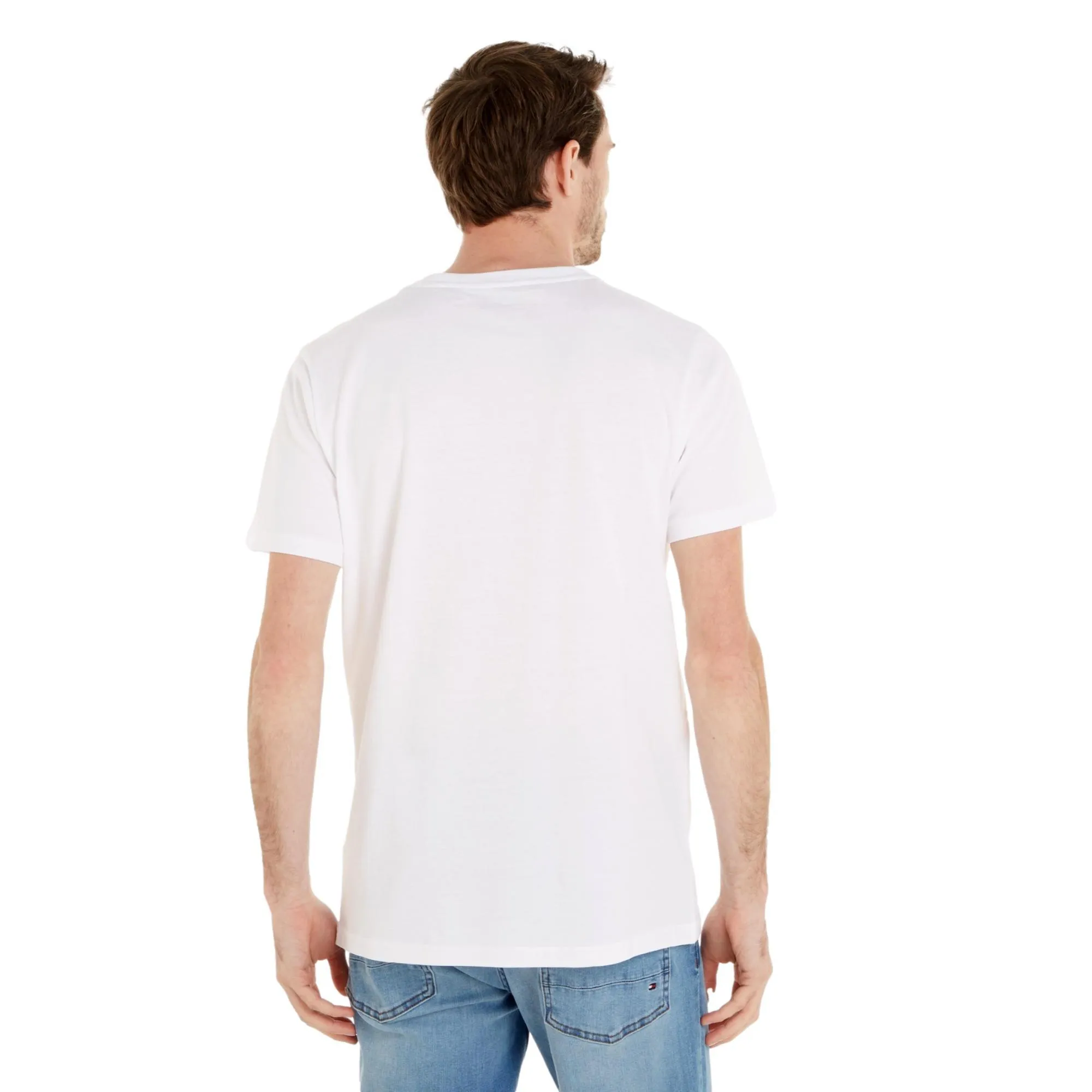 Tommy Hilfiger Men's Logo Short Sleeve T-Shirt - White