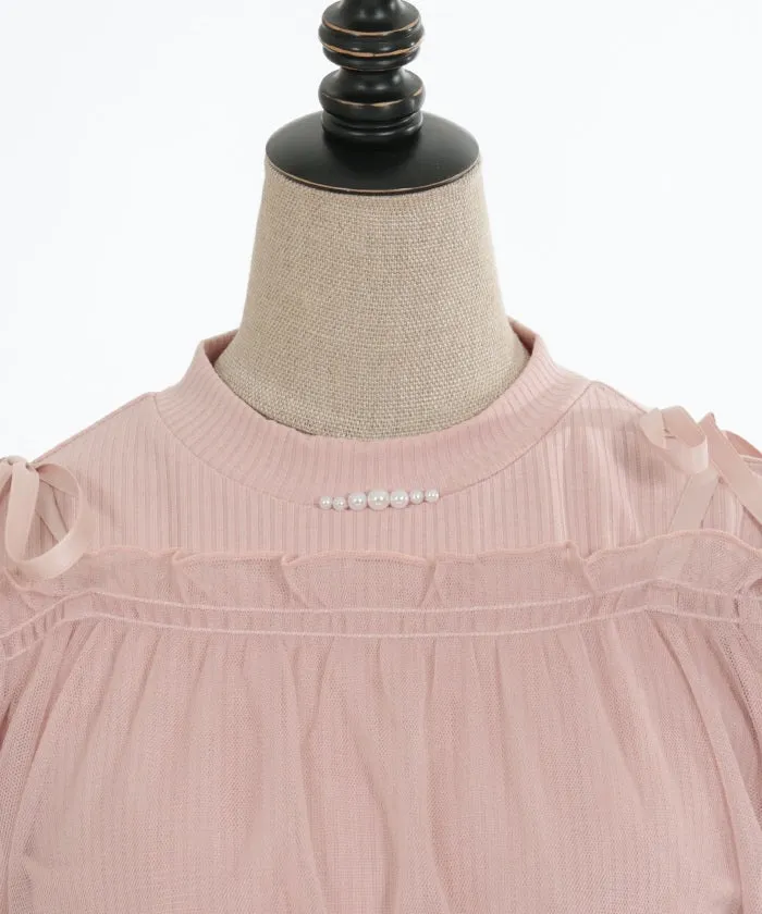 Tulle Camisole Set Pullover