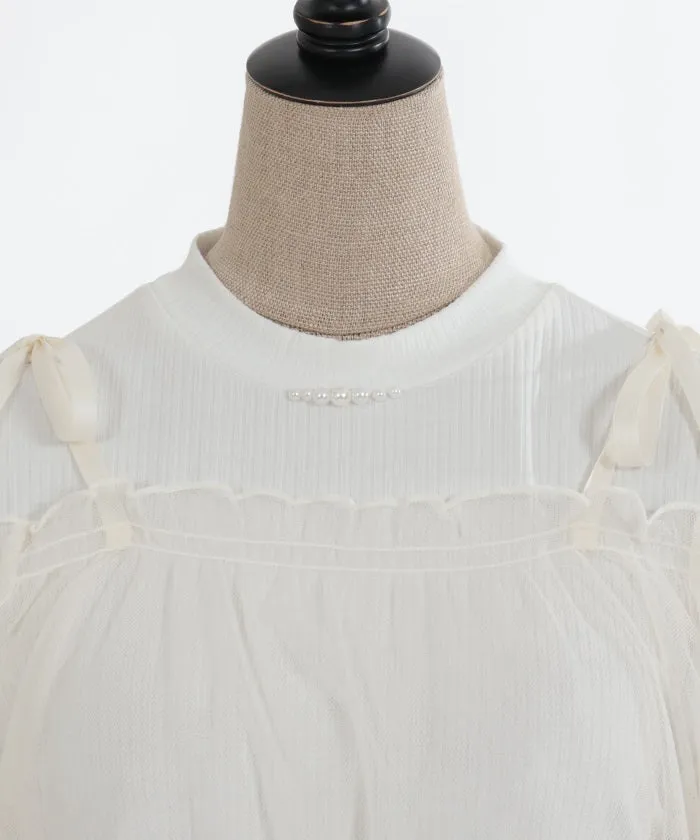 Tulle Camisole Set Pullover