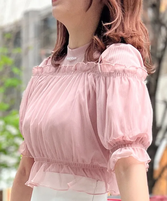 Tulle Camisole Set Pullover