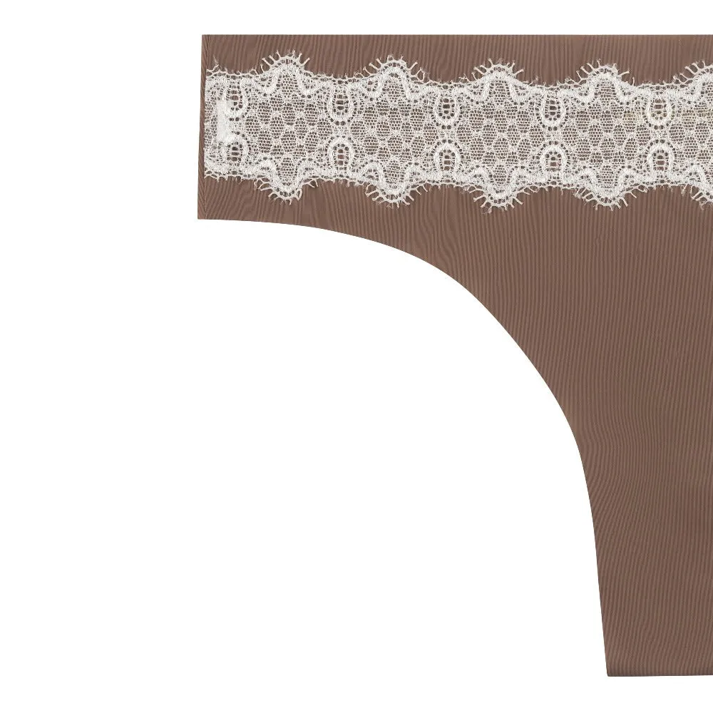 VIP Thong with Contrast Lace