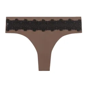 VIP Thong with Contrast Lace