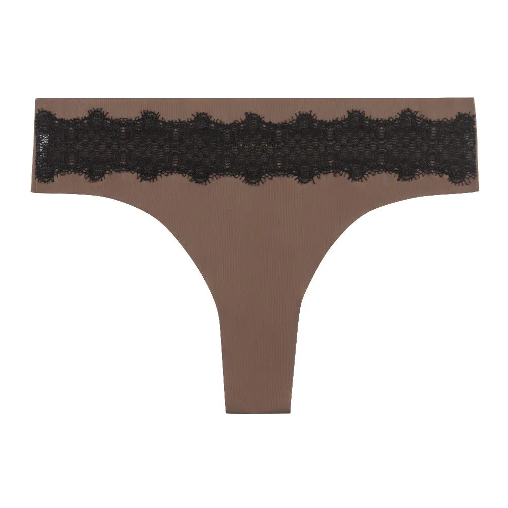 VIP Thong with Contrast Lace