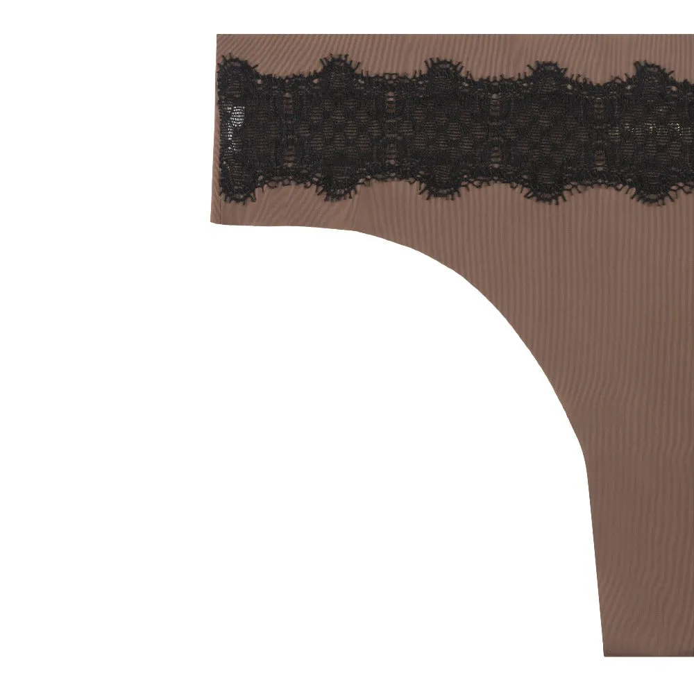 VIP Thong with Contrast Lace